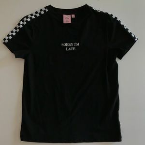Vans Off The Wall x Lazy Oaf SMALL Black Tee